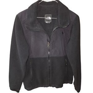 The North Face Womens Black Denali Full Zip Fleece Jacket Small S/P NF00A8AN